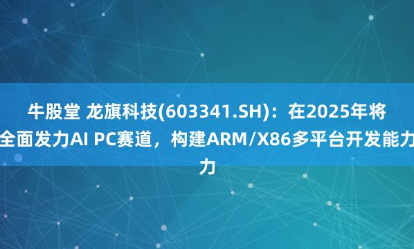 牛股堂 龙旗科技(603341.SH)：在2025年将全面发力AI PC赛道，构建ARM/X86多平台开发能力