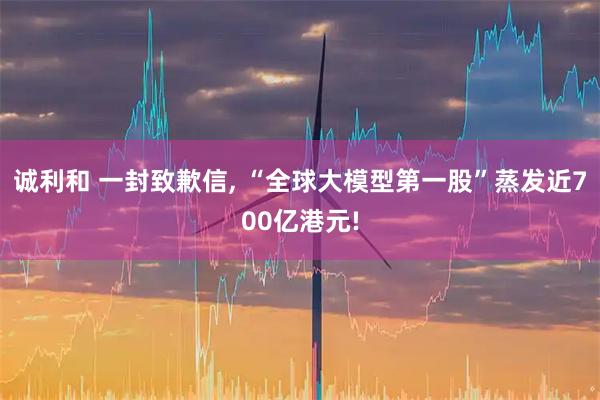 诚利和 一封致歉信, “全球大模型第一股”蒸发近700亿港元!