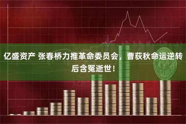 亿盛资产 张春桥力推革命委员会，曹荻秋命运逆转后含冤逝世！
